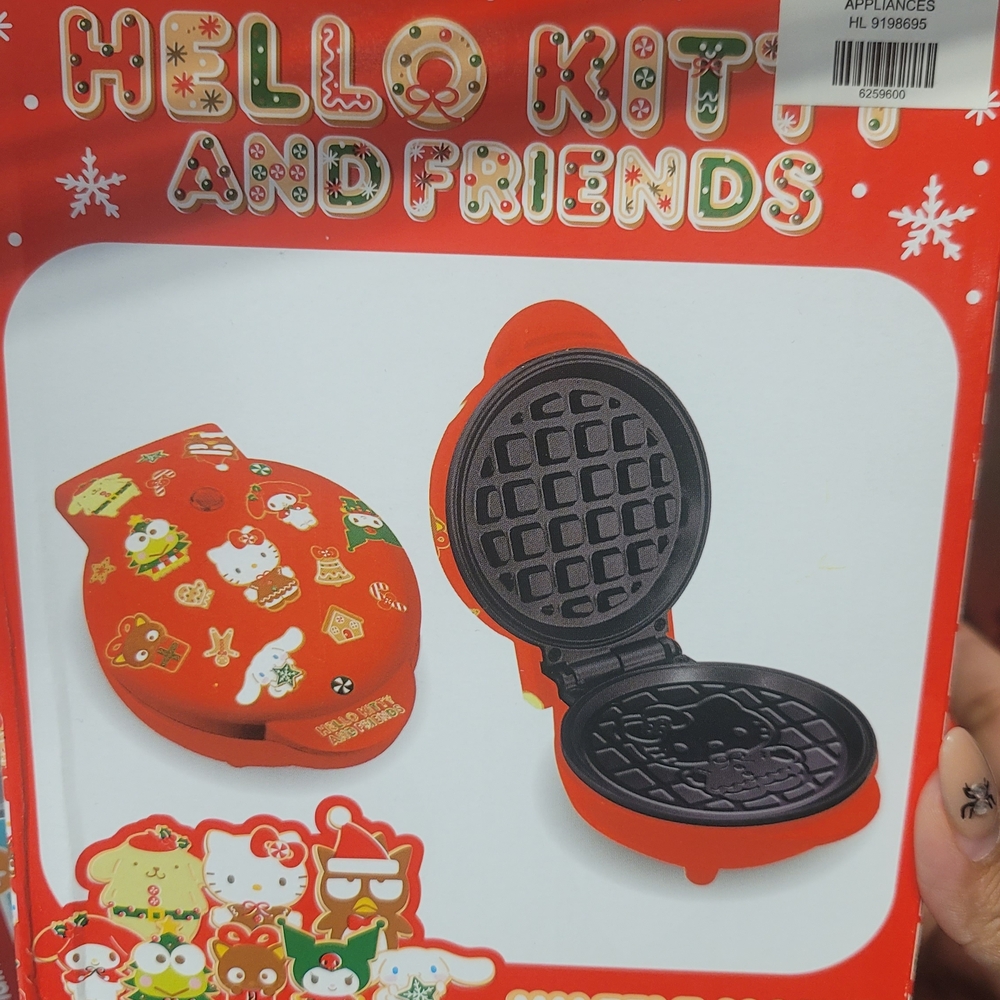 Hello Kitty Red Waffle Maker with Fun Designs